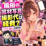 風俗の宣材写真と撮影代の経費を考える女性