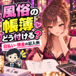 風俗の帳簿の付け方。日払いと現金の記入例