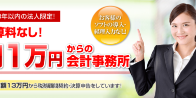 新宿税理士事務所：月額1万円からの税務顧問